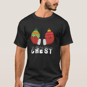 Camiseta Loucos De Peito Correspondendo Castanhas Engraçada