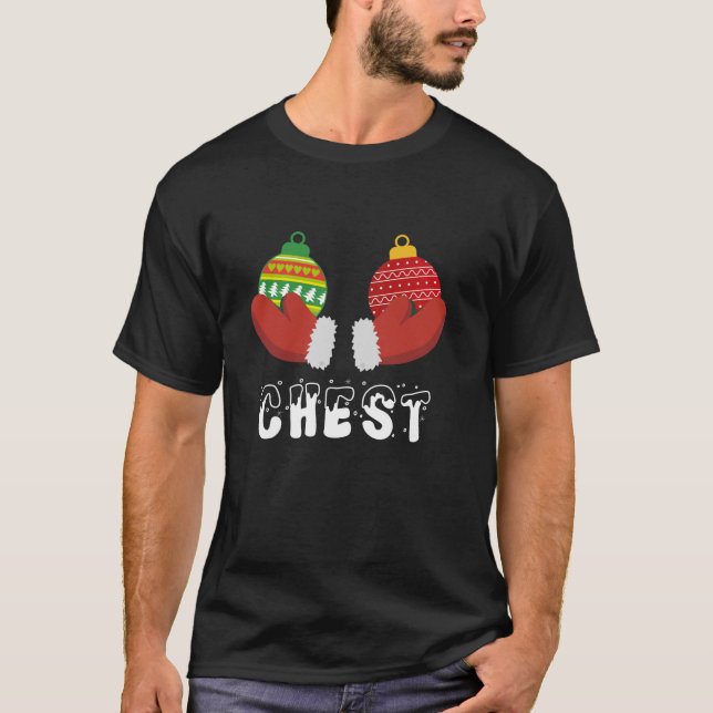 Camiseta Loucos De Peito Correspondendo Castanhas Engraçada (Frente)