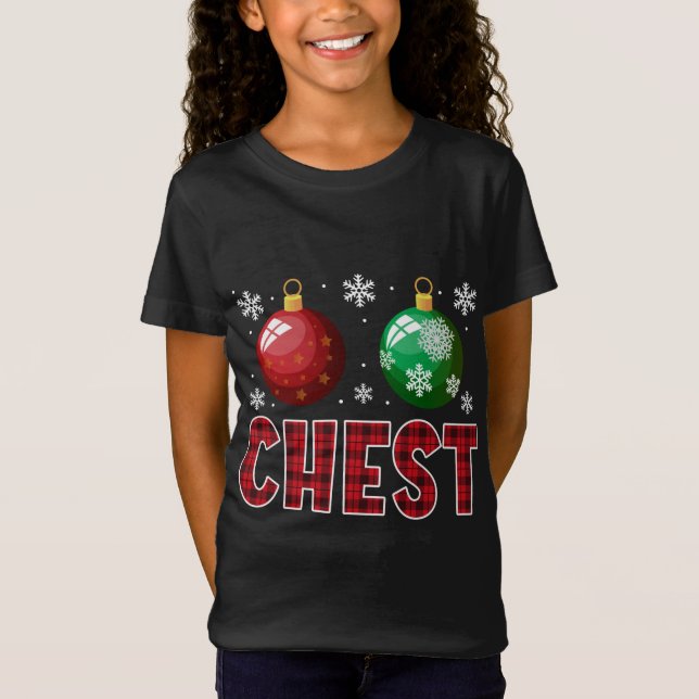 Camiseta Loucos De Peito Correspondendo Castanhas Engraçada (Frente)