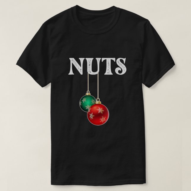 Camiseta Loucos De Peito Correspondentes A Casais De Natal  (Frente do Design)