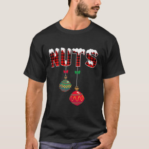 Camiseta Loucos de peito Feliz Correspondência de castanha
