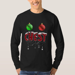 Camiseta Loucos de peito Feliz Correspondência de castanha