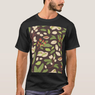 Camiseta Loucos De Pistachio: Sem Costura Desenhada À Mão.