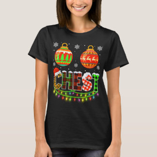 Camiseta Loucos de tórax combinando Casais de Natal engraça