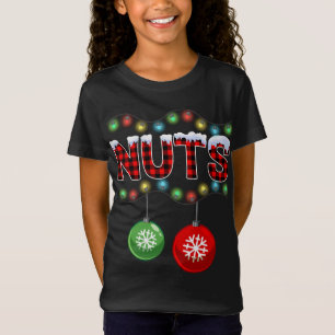 Camiseta Loucos de tórax Luzes de Natal Correspondentes ao