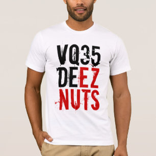 Camiseta LOUCOS de VQ35 DEEZ (vermelhos/preto) com logotipo