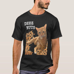 Camiseta Loucos DEEZ de Gato piada com caju