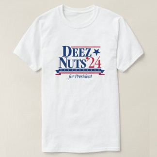 Camiseta Loucos do Presidente 2024 (branco)