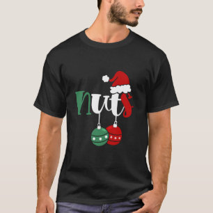 Camiseta Loucos do tórax Casal de Natal Correspondente