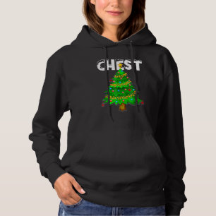 Camiseta Loucos do tórax verde da árvore de Natal coincidin