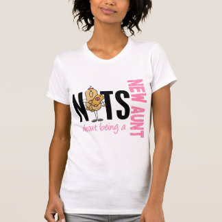 Camiseta Loucos sobre ser uma tia nova 1 rosa