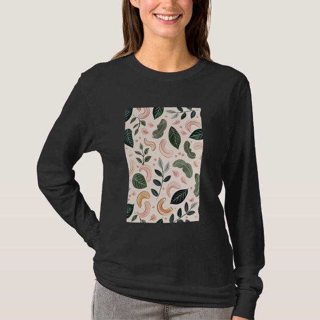Camiseta Loucos Vintage Pattern Art Cashew (Frente)