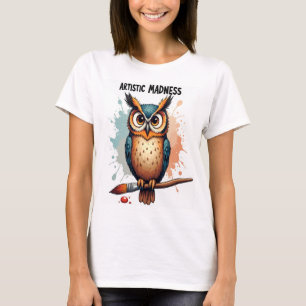 Camiseta Loucura Artística: Um Burst de Criativo