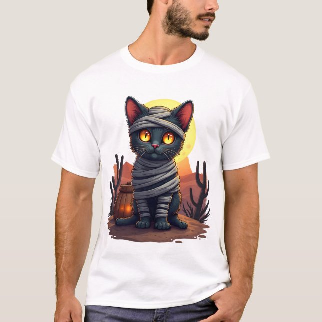 Camiseta Loucura do Gato Múmia (Frente)