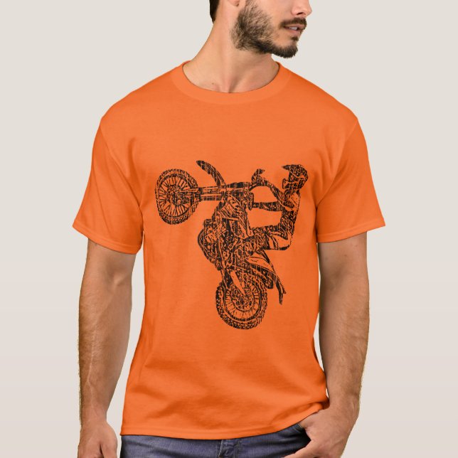Camiseta Loucura do motocross (Frente)