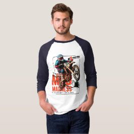Camiseta Loucura | Raglan Capa 3/4 de uso masculino