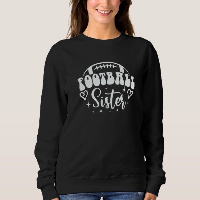 Camiseta Loud & Proud Football Sister Game Day Vibes Senior (Frente)