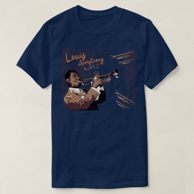 Camiseta Louis Armstrong 1 (Frente do Design)