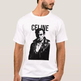 Camiseta Louis-Ferdinand Celine Noir Rebel Portrait