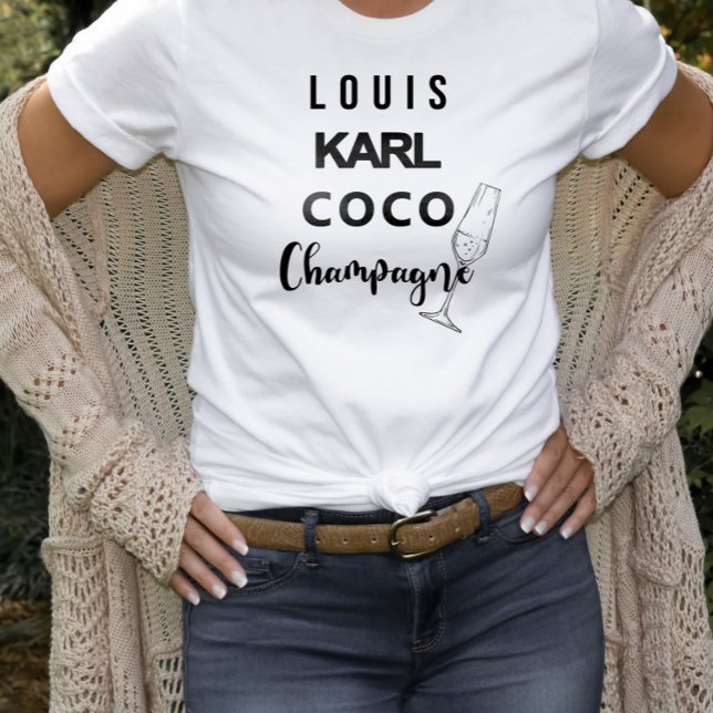 Camiseta Louis Karl Coco Champagne Statement (Criador carregado)