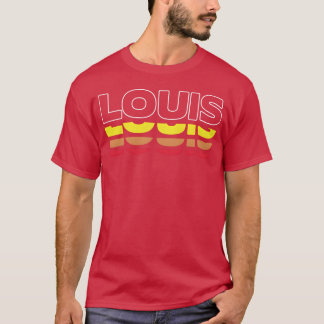 Camiseta Louis Primeiro Nome Engraçado Vintage Pôr do Sol L