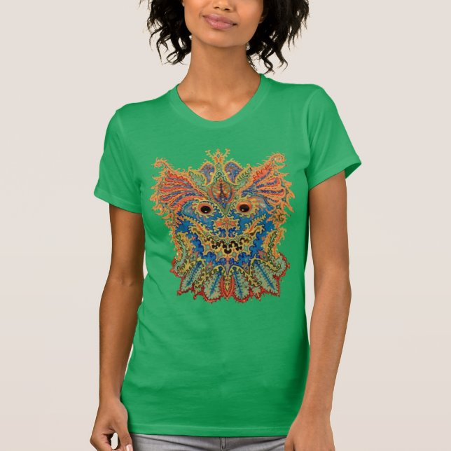 Camiseta Louis Wain - Caleidoscópio Cat (Frente)