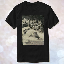 Camiseta Louis Wain Cat Nightmare Owls
