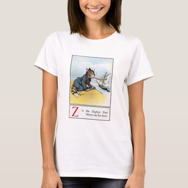 Camiseta Louis Wain, Gato Engraçado (Frente)