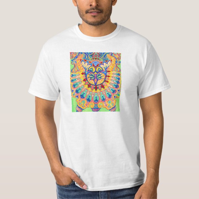 Camiseta Louis Wain Psychedelic Cat (Frente)