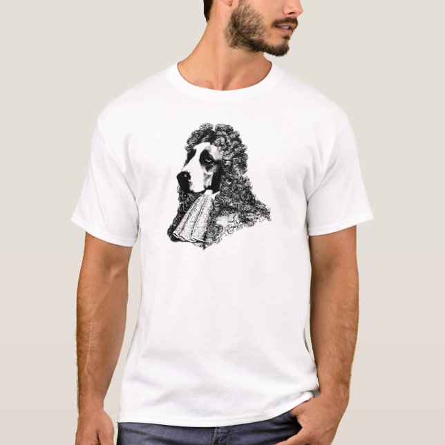 Camiseta Louis XIV Basset Hound (Frente)