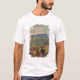 Camiseta Louis XIV na montagem próxima Cassel da batalha