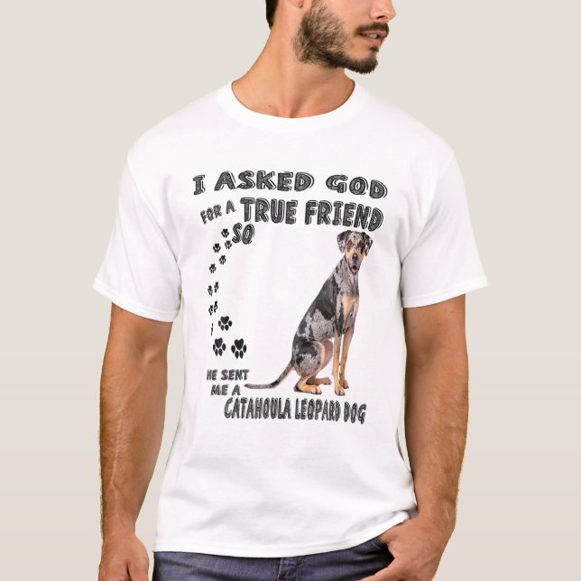 Camiseta Louisiana Catahoula Leopard Cita Pai Mãe, Catahou (Frente)