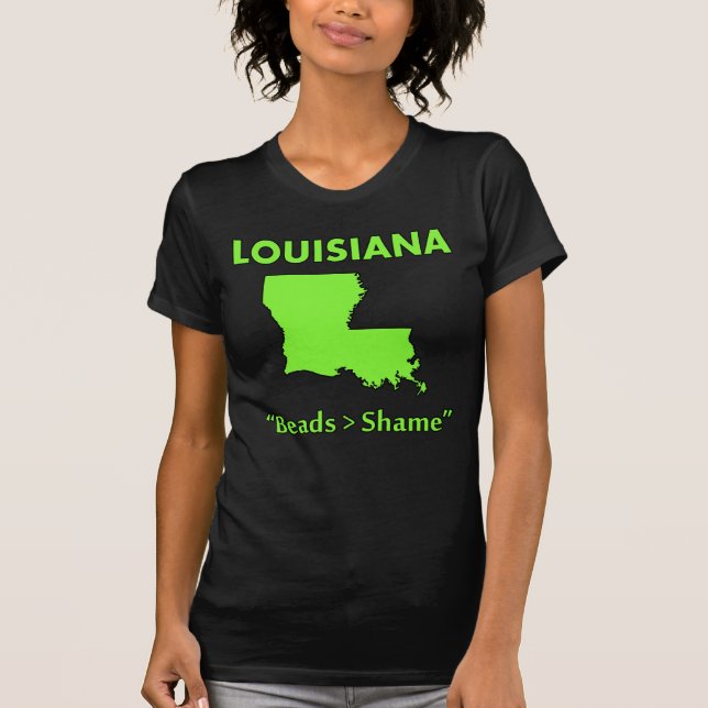 Camiseta Louisiana - Contas > Vergonha (Frente)