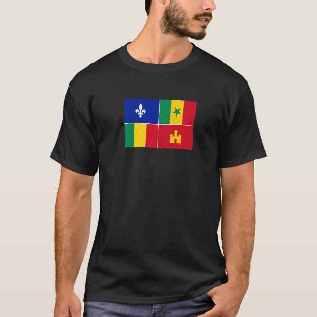 Camiseta Louisiana Creole Flag (Frente)