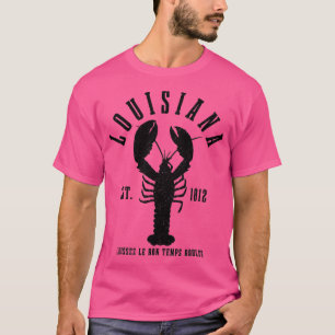 Camiseta Louisiana Est 1812 Laissez Le Bon Temps Rouler Cra