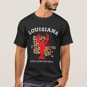 Camiseta Louisiana Est. 1812 Leopardo de Nova Orleans M