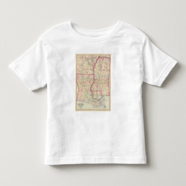 Camiseta Louisiana, Mississippi (Frente)