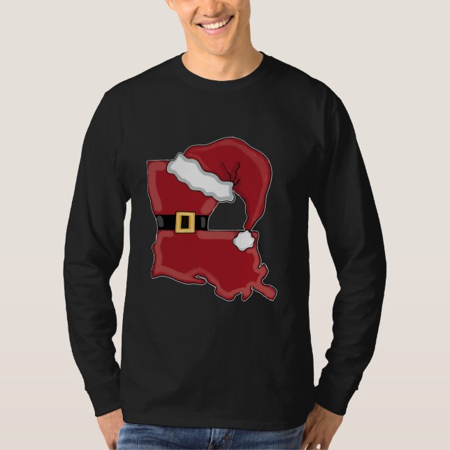 Camiseta Louisiana Santa Sublimation Louisiana Christmas  (Frente)
