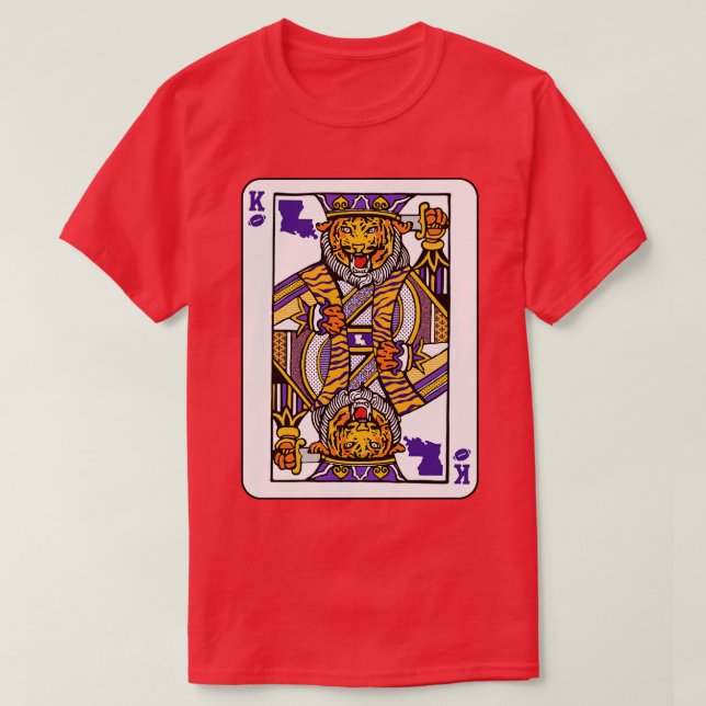 Camiseta Louisiana Tiger King Jogando Cartaz Fantástico Kin (Frente do Design)