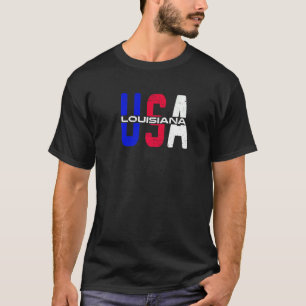 Camiseta Louisiana Usa Vintage Patriótica E Orgulhosa Cidad