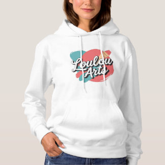 Camiseta Loulou Arts Retro Hoodie - Traço de Pincel Rosa Az