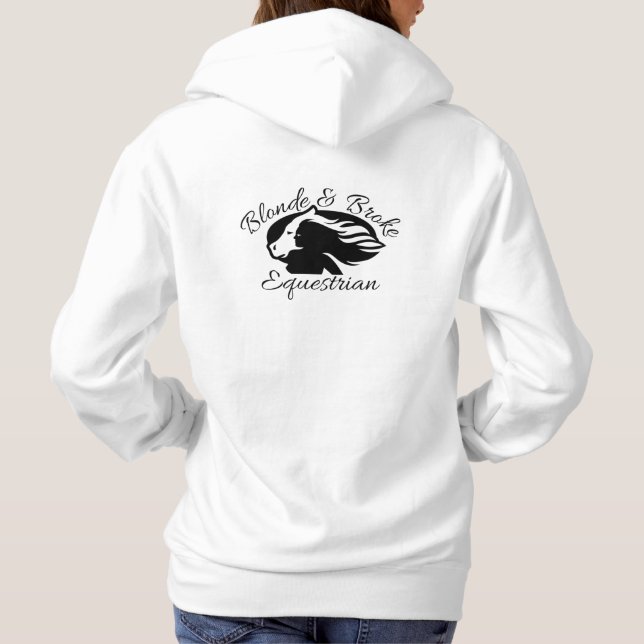 Camiseta Loura e quebrada - Hoodie - Logotipo preto (fronta (Verso)
