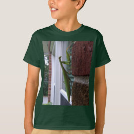 Camiseta Louva-a-Deus em Parede de Tijolos