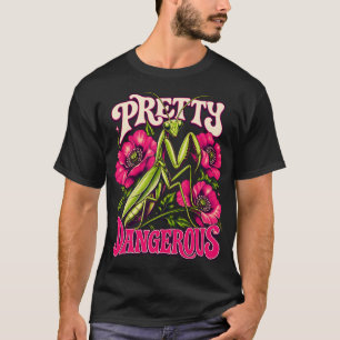 Camiseta Louva-a-Deus Floral Bem Perigoso