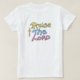 Camiseta "Louvado com o LORD" com as Mulheres Cruzadas Cris