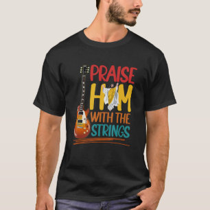 Camiseta Louve-O Guitarra Música Cristã Músico de Igreja