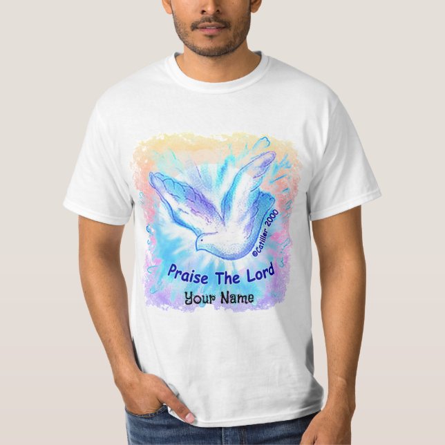 Camiseta Louve o Senhor Pombo Cristão (Frente)