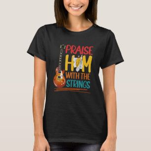 Camiseta Louve-O Violão Música Cristã Músico de Igreja