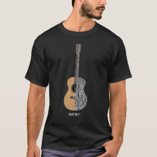 Camiseta Louvem-no Com As Cordas Salmo 150 Violão Acústico