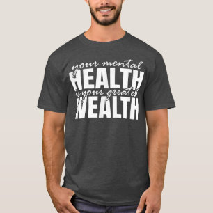 Camiseta Lovable Mental Cheerful Pleasant Health Saying 310